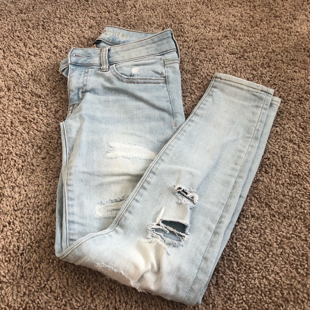 SOLD AE distressed skinny jeans